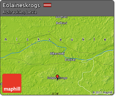 Physical Map of Eolaineskrogs