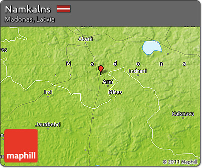 Physical Map of Namkalns