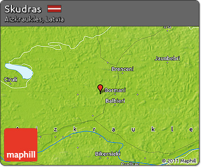 Physical Map of Skudras