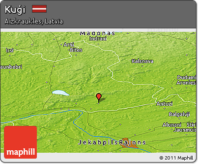 Physical Panoramic Map of Kuģi