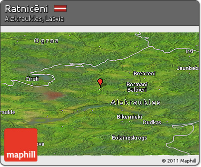 Satellite Panoramic Map of Ratnicēni