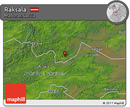 Satellite 3D Map of Raksala