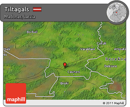 Satellite 3D Map of Tiltagals