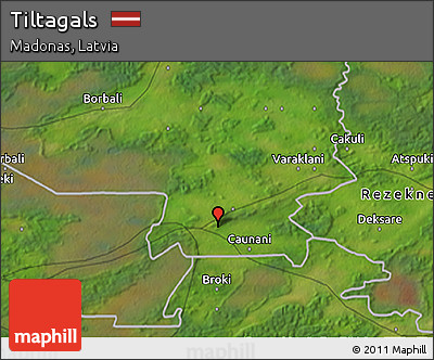 Satellite 3D Map of Tiltagals