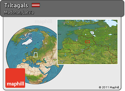 Satellite Location Map of Tiltagals