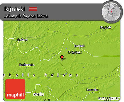 Physical Map of Rijnieki