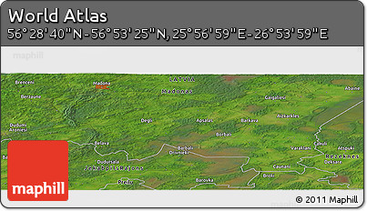 Satellite Panoramic Map of the Area around 56° 41' 3" N, 26° 25' 29" E