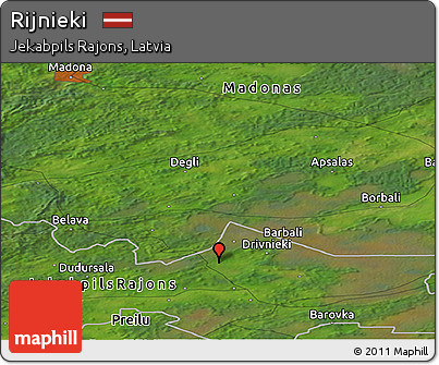 Satellite Panoramic Map of Rijnieki