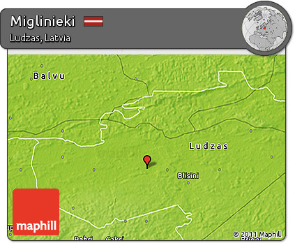 Physical 3D Map of Miglinieki