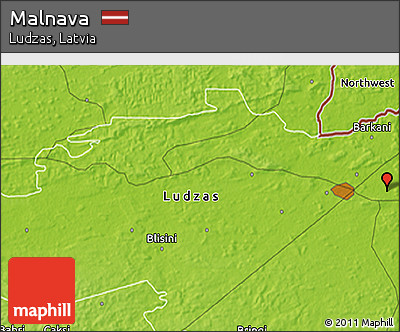 Physical 3D Map of Malnava