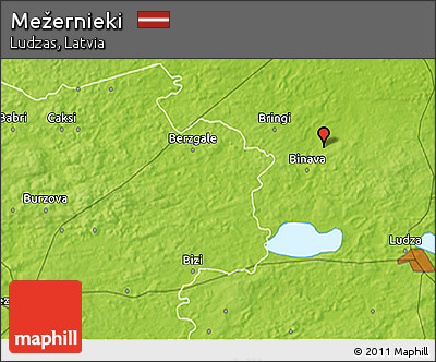 Physical 3D Map of Mežernieki