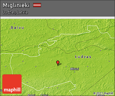 Physical 3D Map of Miglinieki