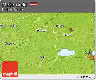 Physical 3D Map of Mežernieki