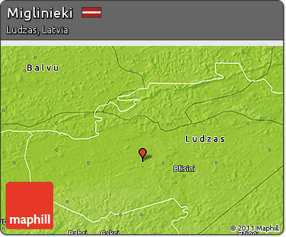 Physical 3D Map of Miglinieki