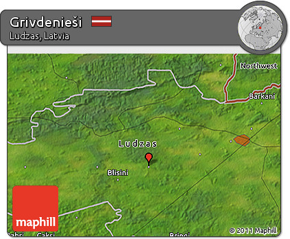 Satellite 3D Map of Grivdenieši