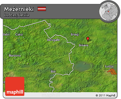 Satellite 3D Map of Mežernieki