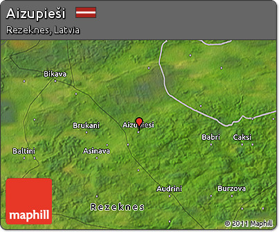 Satellite 3D Map of Aizupieši