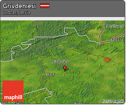 Satellite 3D Map of Grivdenieši