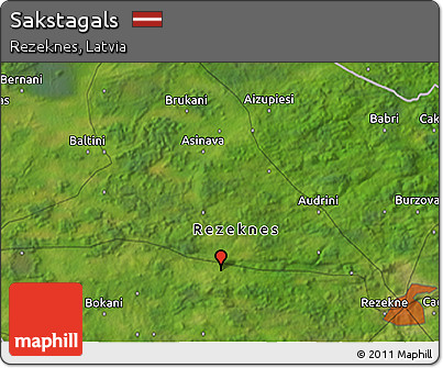 Satellite 3D Map of Sakstagals