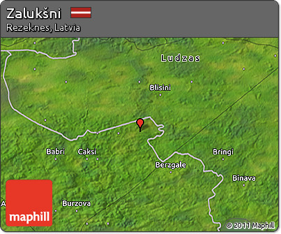 Satellite 3D Map of Zalukšni