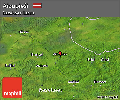 Satellite 3D Map of Aizupieši