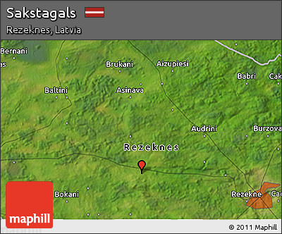 Satellite 3D Map of Sakstagals