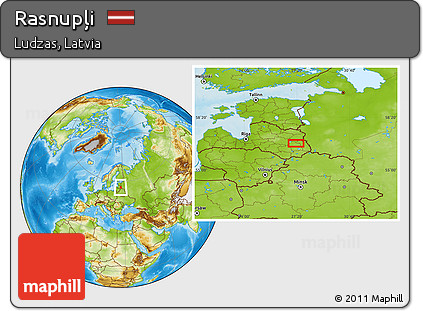 Physical Location Map of Rasnupļi