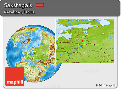 Physical Location Map of Sakstagals