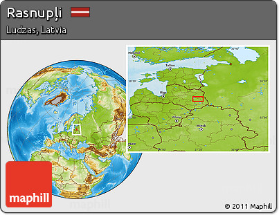 Physical Location Map of Rasnupļi