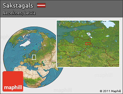 Satellite Location Map of Sakstagals