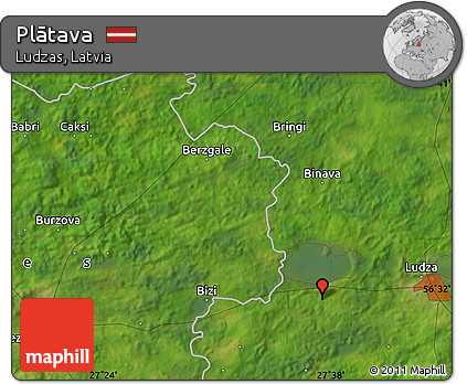 Satellite Map of Plātava