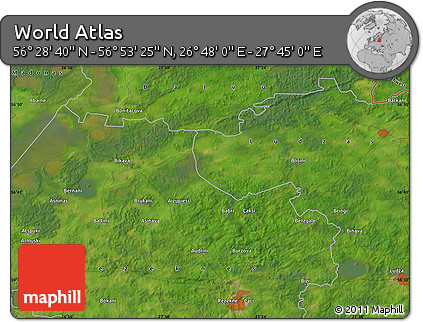 Satellite Map of the Area around 56° 41' 3" N, 27° 16' 29" E