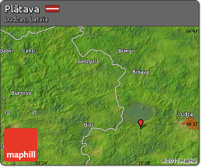 Satellite Map of Plātava