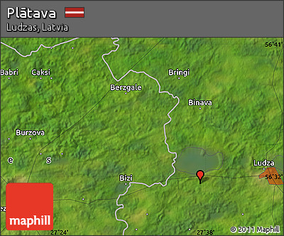 Satellite Map of Plātava
