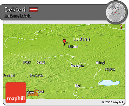 Physical Panoramic Map of Dekteri