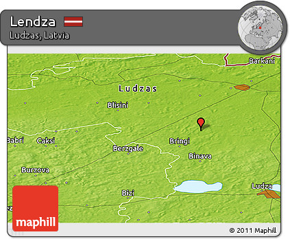 Physical Panoramic Map of Lendza