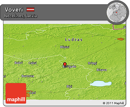 Physical Panoramic Map of Voveri