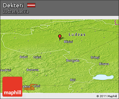 Physical Panoramic Map of Dekteri