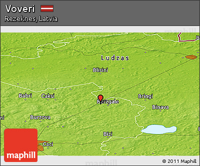 Physical Panoramic Map of Voveri