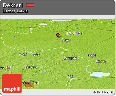 Physical Panoramic Map of Dekteri