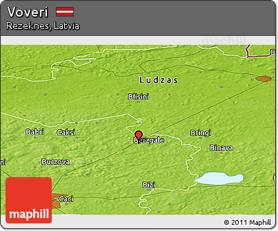 Physical Panoramic Map of Voveri