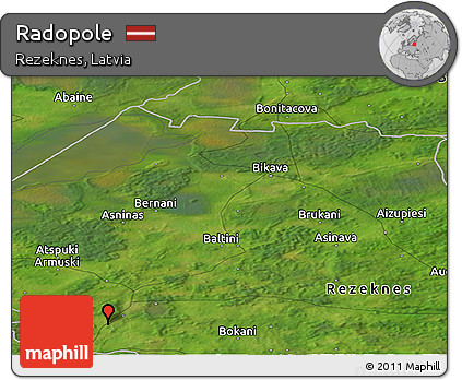 Satellite Panoramic Map of Radopole