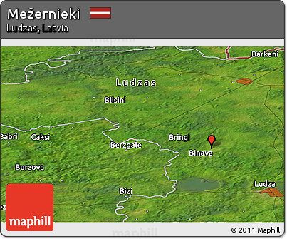 Satellite Panoramic Map of Mežernieki