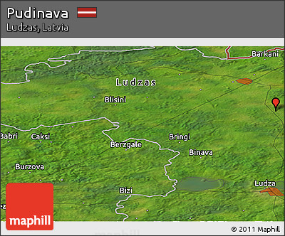 Satellite Panoramic Map of Pudinava