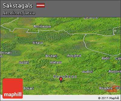 Satellite Panoramic Map of Sakstagals