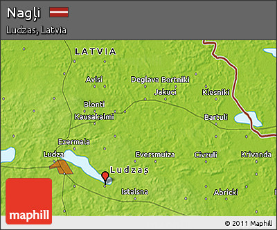 Physical 3D Map of Nagļi
