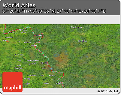Satellite 3D Map of the Area around 56° 41' 3" N, 28° 7' 30" E