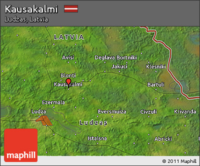 Satellite 3D Map of Kausakalmi
