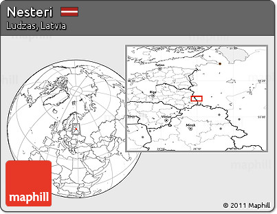 Blank Location Map of Nesteri