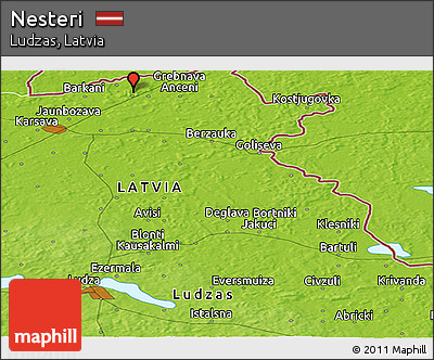 Physical Panoramic Map of Nesteri